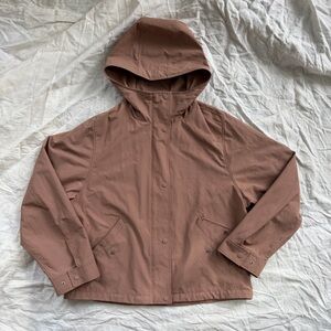 Uniqlo Hooded Anorak Jacket in Dusty Rose